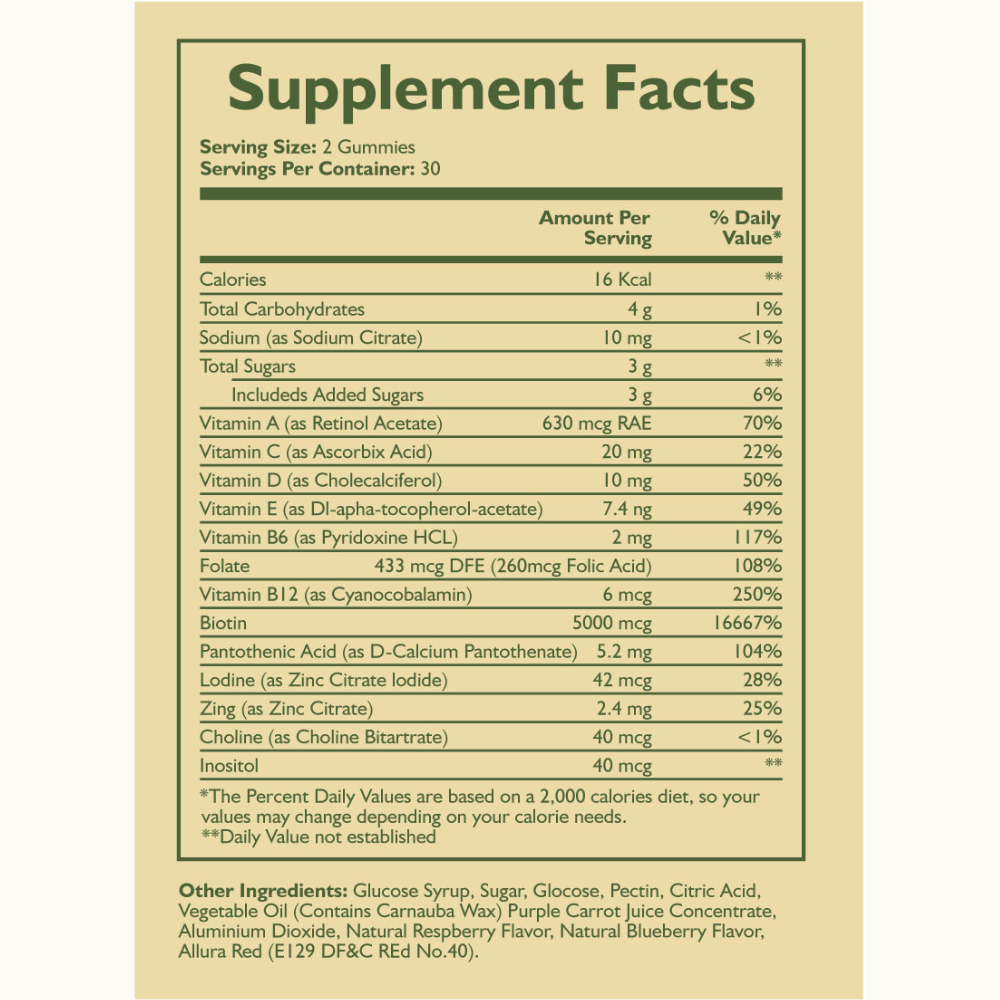 Veganic Hair Growth Gummies